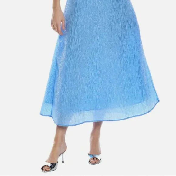 NWT Rachel Gilbert Blue Sophy Dress, US 2 - Picture 3 of 7